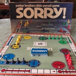 Vintage 1972 Parker Brothers SORRY Board Game